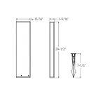 Dals Lighting LRB30-CC-BK 13W 30" Black Bollard Light