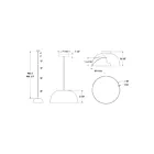 Dals Lighting NAPF20-CC-WH 40W White Pendant