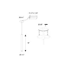 Dals Lighting PDC18-CC-WH Nova 9W White Pendant