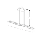Dals Lighting PDLED120-24-BK PDLED 19W Black Pendant