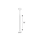 Dals Lighting PDLED120-36-WH PDLED 29W White Pendant