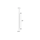 Dals Lighting PDLED120-48-BK PDLED 30W Black Pendant