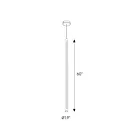 Dals Lighting PDLED120-60-BK PDLED 30W Black Pendant
