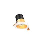 Dals Lighting RC03-CC-20-SLGD-TWH 3" Gold Recessed Light Wattage and CCT Selectable