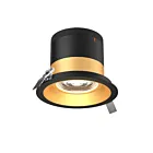 Dals Lighting RC06-CC-35-RGGD-TBK 6" Gold Recessed Light Wattage and CCT Selectable