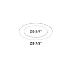 Dals Lighting REC-GOOF2-WH Goof Ring For 2" Recessed Light