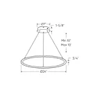 Dals Lighting RGPD24-CC-BK 28W Black Pendant
