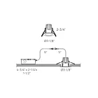 Dals Lighting RGR2-CC-SN 8W 2" Satin Nickel Recessed Light