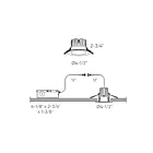 Dals Lighting RGR4-CC-SN 14W 4" Satin Nickel Recessed Light