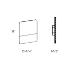 Dals Lighting SQS10-3K-WH 13W White Wall Sconce