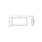 Dals Lighting SQSTP-CC-WH 3W 6.37" White Horizontal Step Light