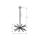 Dals Lighting STRPD-3K-BK Stellar Pendant 33W Black Pendant