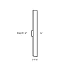 Dals Lighting SWS36-3K-WH 36W White LED Vanity Light