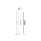Dals Lighting SWS36-CC-BK 30W 36" Black Slim Wall Mount
