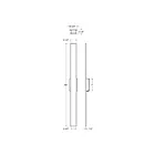 Dals Lighting SWS48-CC-BK 30W 48" Black Slim Wall Mount