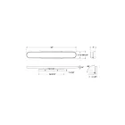 Dals Lighting VAO32-CC-GD 34W Gold LED Vanity Light