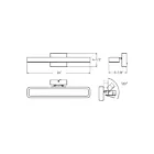 Dals Lighting VSW24-CC-SN 40W Satin Nickel LED Vanity Light