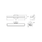 Dals Lighting VSW36-CC-BK 40W Black LED Vanity Light