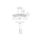 Dals Lighting W3PD36-CC-GD 31W Gold Pendant