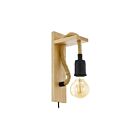Eglo Rampside 43197A 60W Black and Brown Wall Light