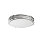 Eiko Ages FMAGE12-120-16W-830-120DT-SL Silver 16W LED Flush Mount