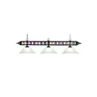 ELK Home Designer Classics 190-1-BK-G1 Matte Black 3 Lights 300W Linear Chandelier