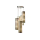 ELK Home Fabric Cylinders Configurable 20160-20R Satin Nickel 20 Lights 2000W Pendant