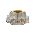 ELK Home Compartir 21109-7 Polished Nickel 7 Lights 420W Semi Flush Mount