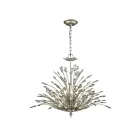 ELK Home 33184-6 Mullica 360W 6-Lights Aged Silver Chandelier
