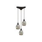 ELK Home Danica Configurable 46007-3 Oiled Bronze 3 Lights 180W Multi Pendant