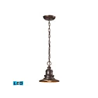 ELK Home Marina 47011-1-LED Hazelnut Bronze 1 Light 9.5W LED Outdoor Pendant