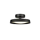 ELK Home Nancy 85075-LED Matte Black 1 Light 22W LED Semi Flush Mount