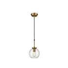 ELK Home Mountain Creek D4345 Aged Brass 1 Light 60W Mini Pendant