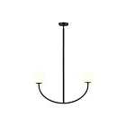 ELK Home H0018-10372 120W 2-Light Matte Black Pendant