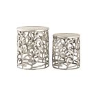 ELK Home S0807-8739-S2 Silver Vine Accent Tables - Set of 2