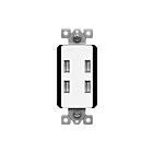 Enerlites 62000-4USB58-W 4-Port USB Charger