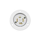 Enerlites 66423-W Locking Flanged Inlet