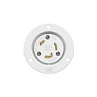 Enerlites 66463-W Locking Flanged Inlet