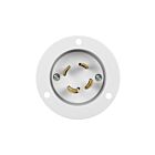 Enerlites 66493-W Locking Flanged Inlet