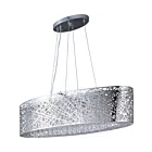 ET2 Lighting E21310-10PC Inca 9-Lights 360W Polished Chrome Pendant