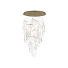 ET2 Lighting E24880-133FG Rinkle 24-Lights 60W French Gold Pendant
