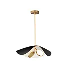 ET2 Lighting E24966-WTBKGLD Carmen 2-Lights 14W Black/Gold Pendant