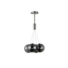ET2 Lighting E25084-142SN Burst 4-Lights 7.2W Satin Nickel Pendant