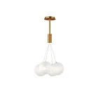 ET2 Lighting E25084-54GLD Burst 4-Lights 7.2W Gold Pendant