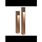 Focus Industries PL-23-34LEDPBLT Black texture 4W LED Square Aluminum Bollard Path Light