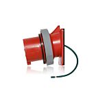 Leviton 430B7WLEV 30 Amp Pin & Sleeve Inlet-Red