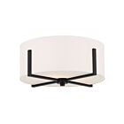 Plafonnier Kichler 52593BK 2-lumières 120W Noir