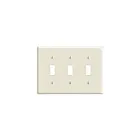 Leviton PJ3-T 3 Gang Nylon Midsize Switch Plate