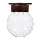 Ledvance GLOBEFLUSH-UNV-68SG-BL-VID Black Globe Flush Mount
