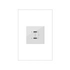 Legrand Adorne ARUSB30PDW4 White Ultra Fast Plus Power Delivery USB Type C/C Outlet